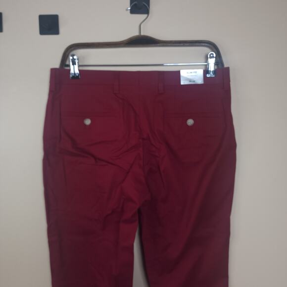 Express Slim Fit Photographer Dress pants in Burgundy Size 29x30 - Picture 6 of 12